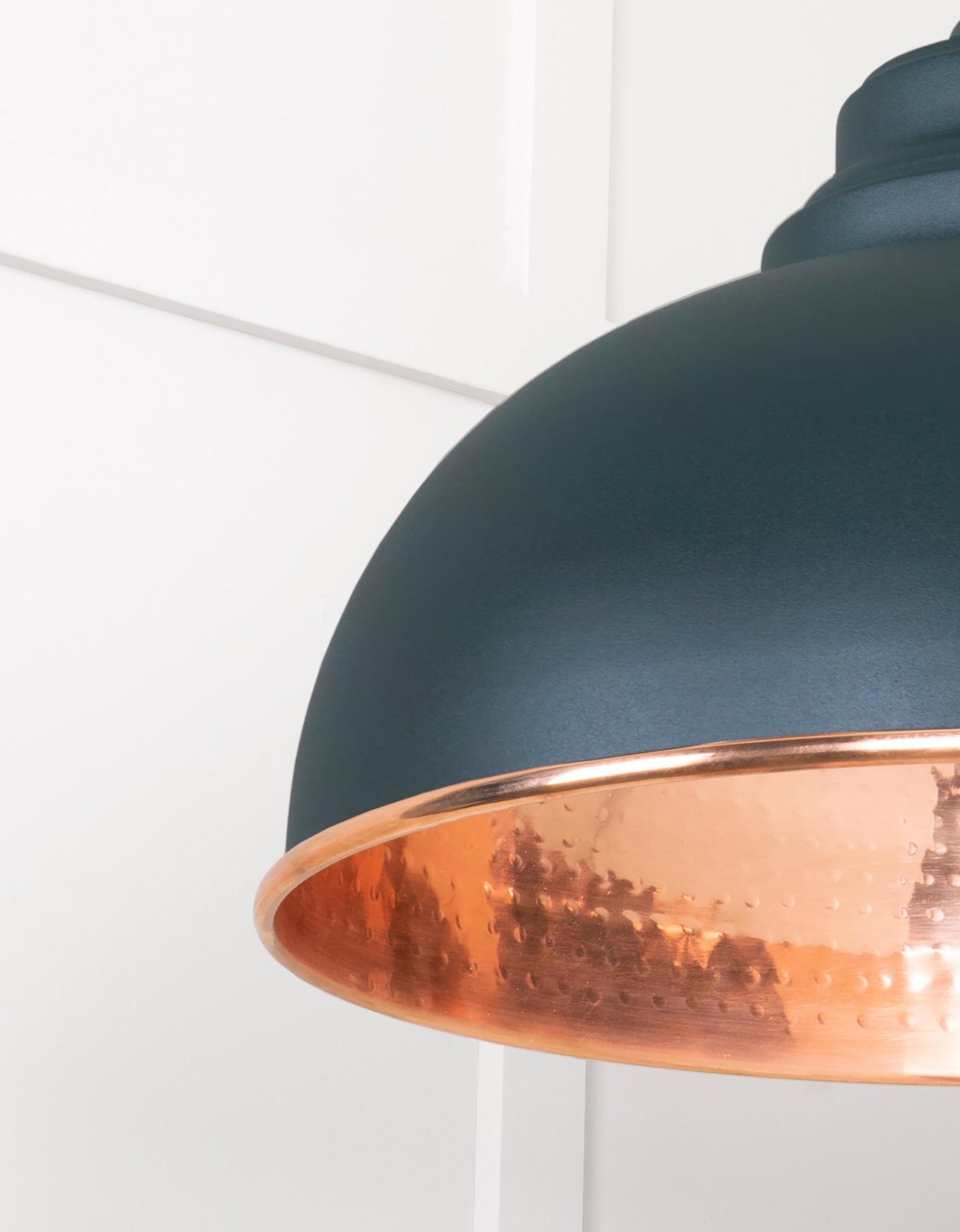 From The Anvil Hammered Copper Harborne Pendant