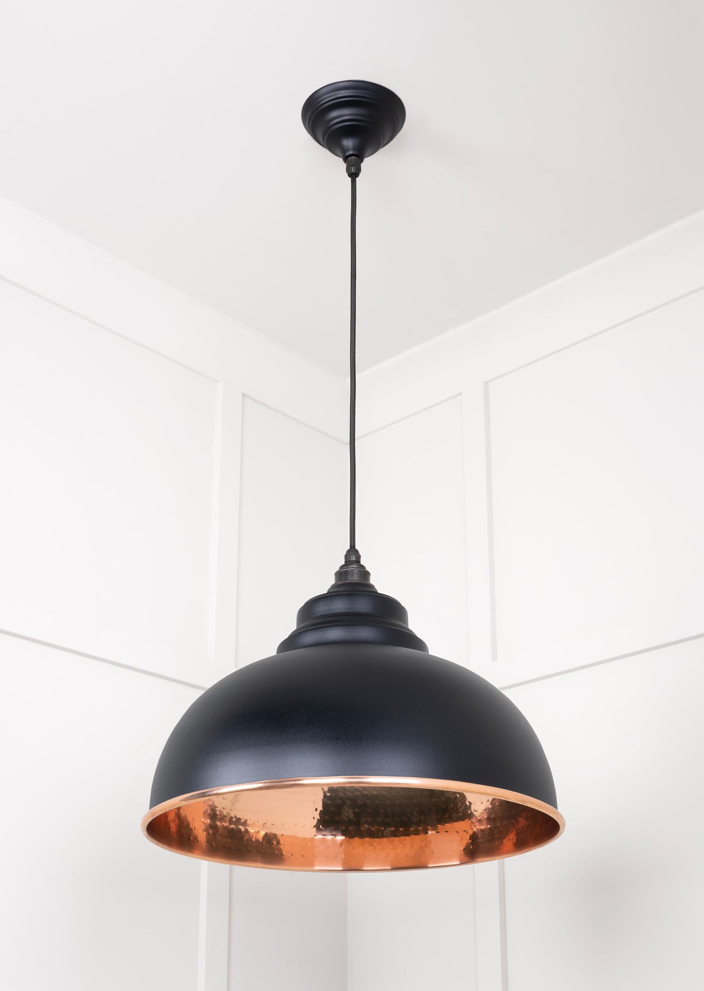 From The Anvil Hammered Copper Harborne Pendant