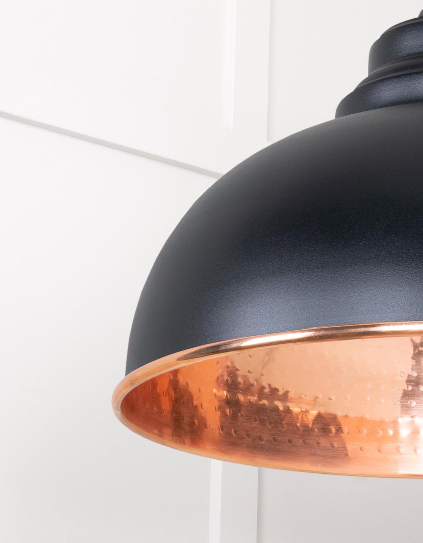 From The Anvil Hammered Copper Harborne Pendant