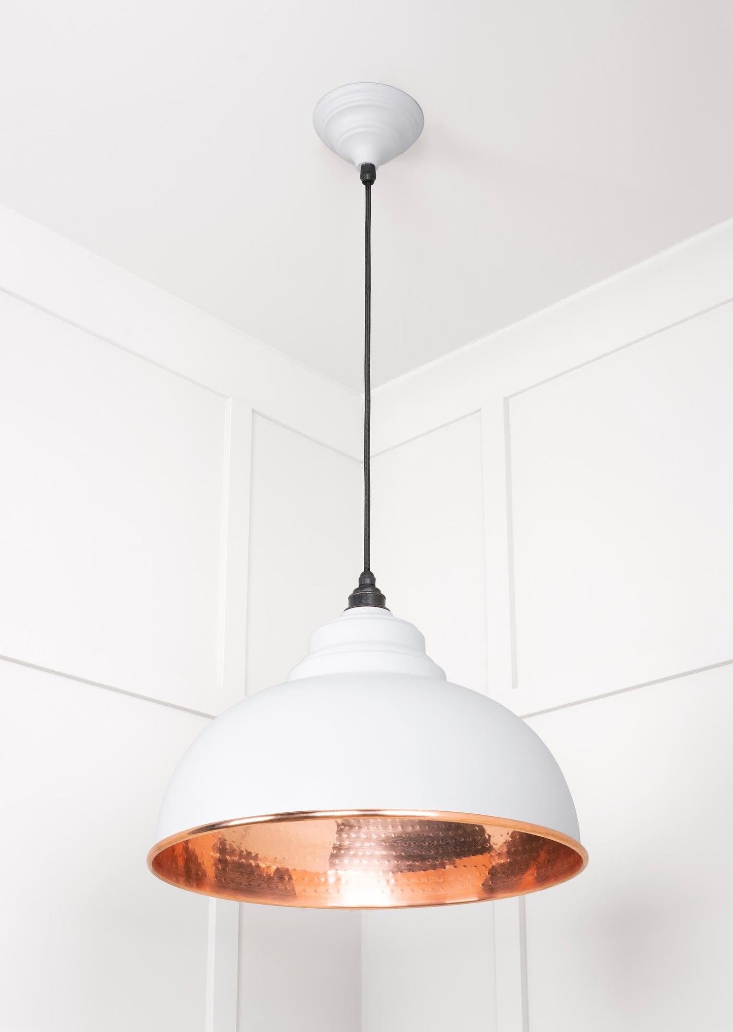 From The Anvil Hammered Copper Harborne Pendant