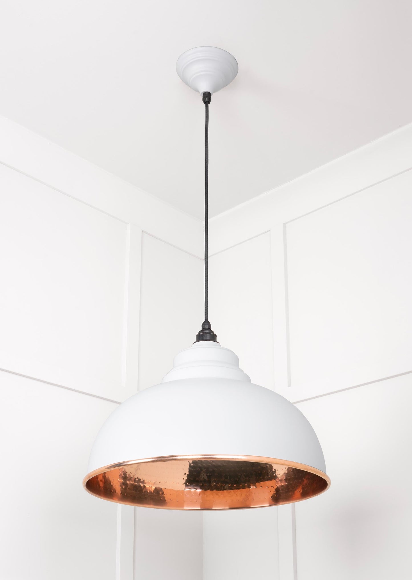 From The Anvil Hammered Copper Harborne Pendant