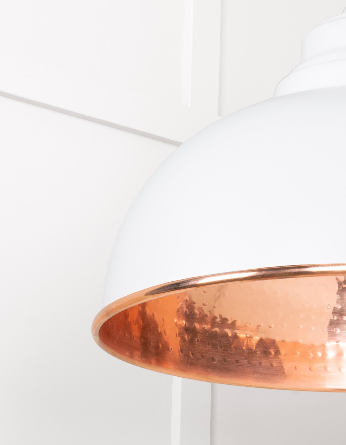 From The Anvil Hammered Copper Harborne Pendant