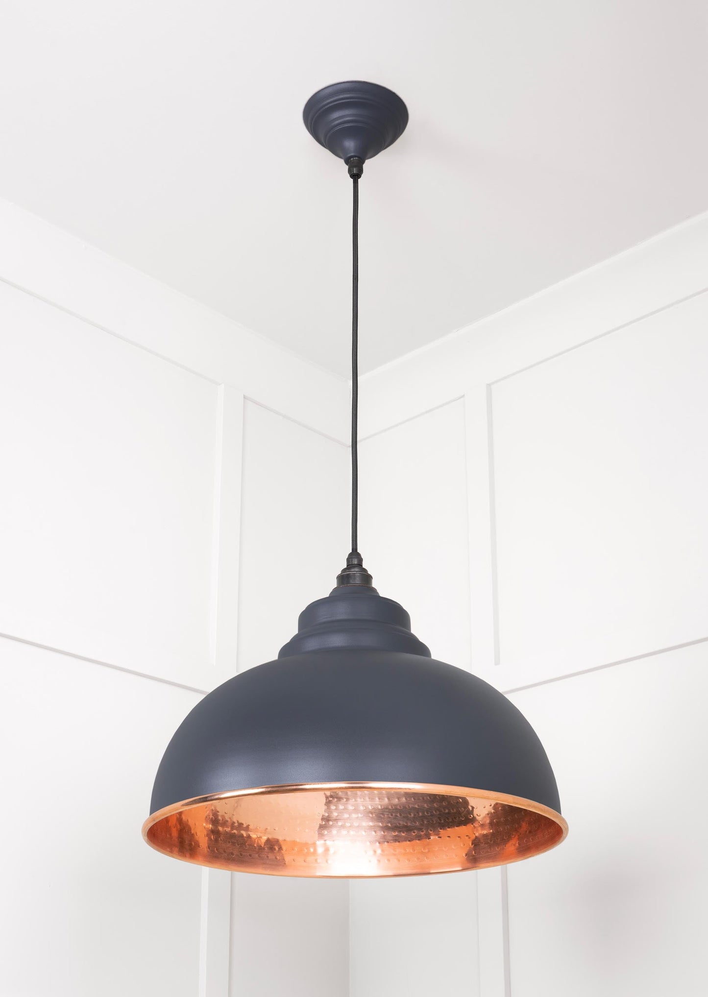 From The Anvil Hammered Copper Harborne Pendant