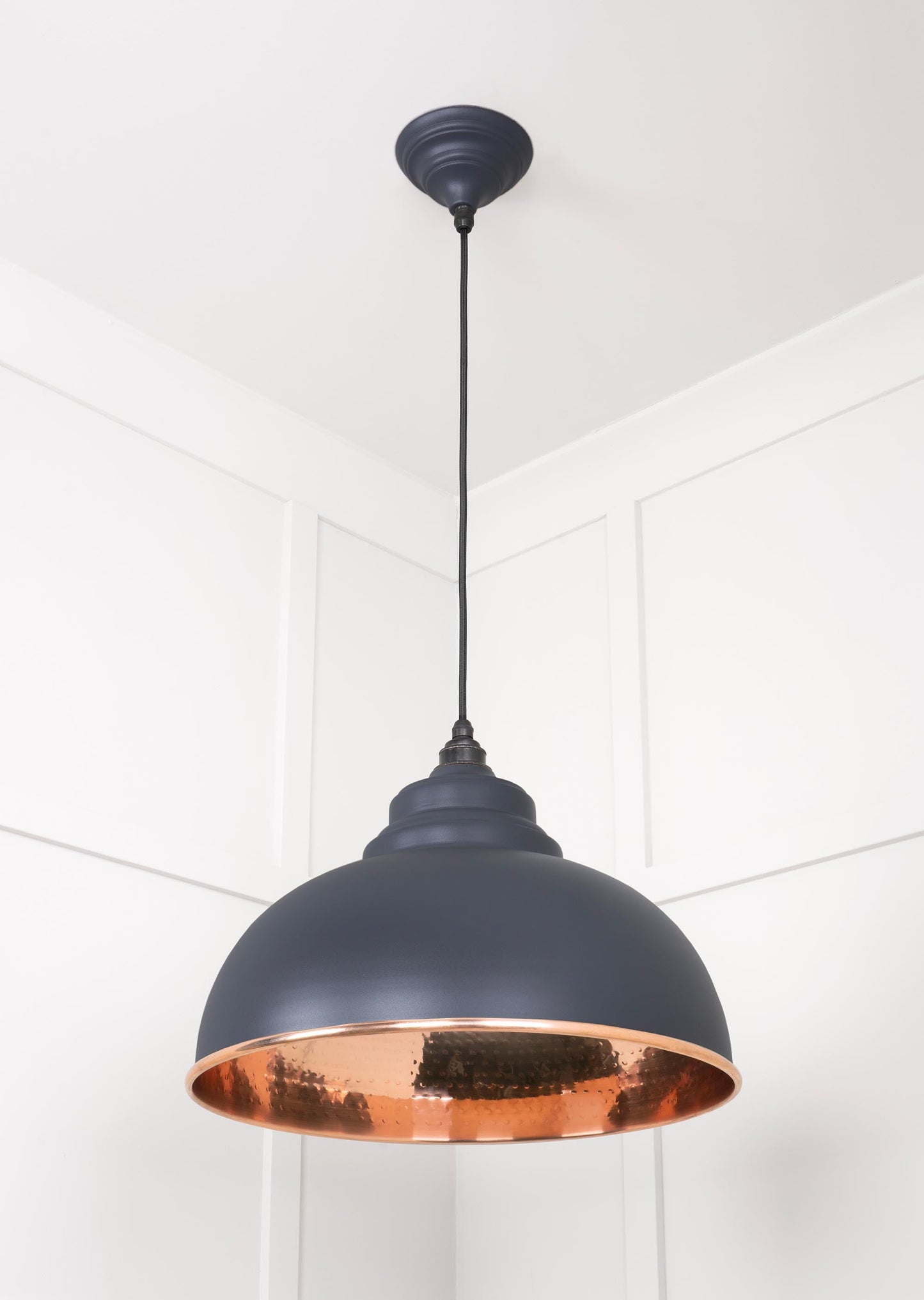 From The Anvil Hammered Copper Harborne Pendant