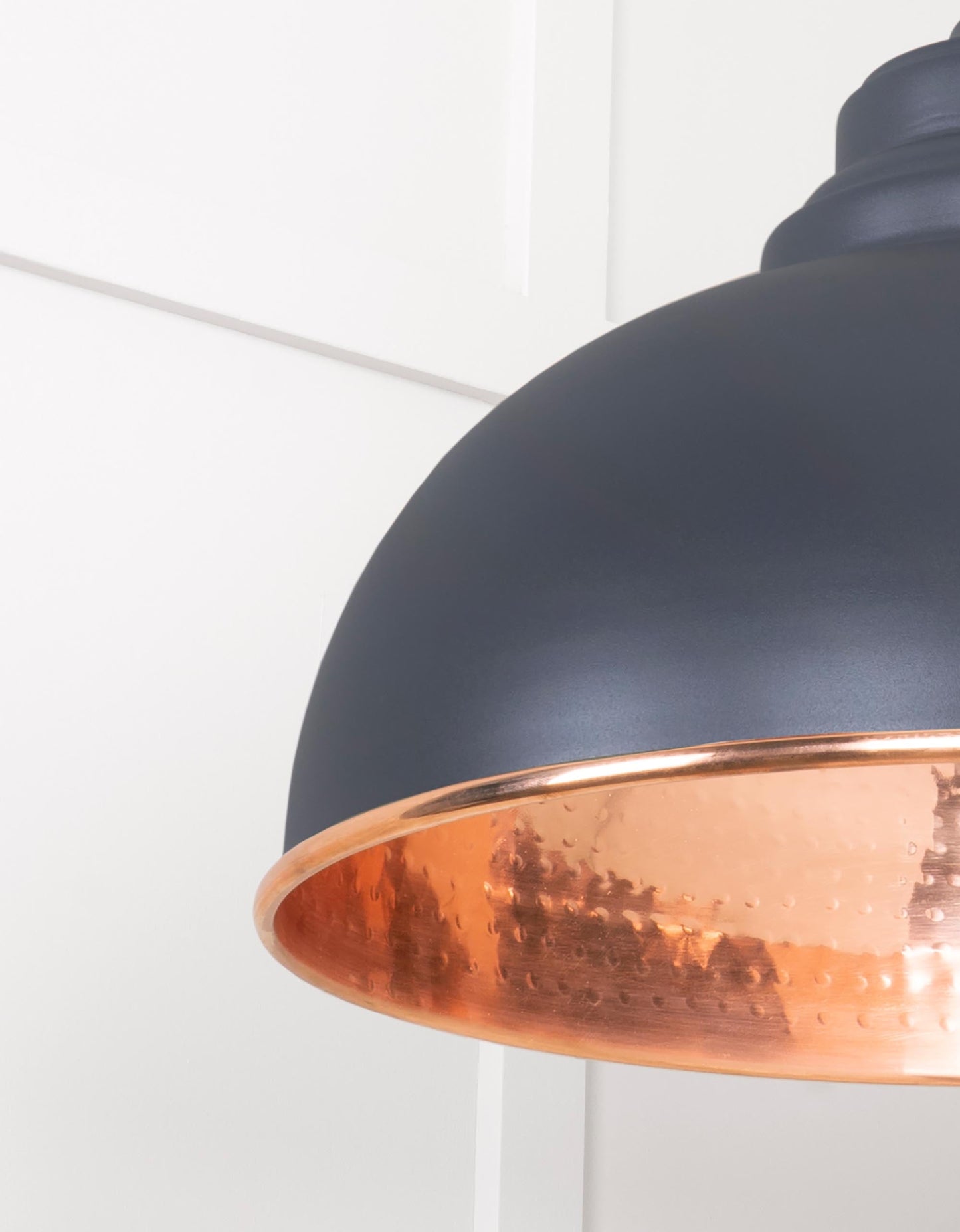 From The Anvil Hammered Copper Harborne Pendant