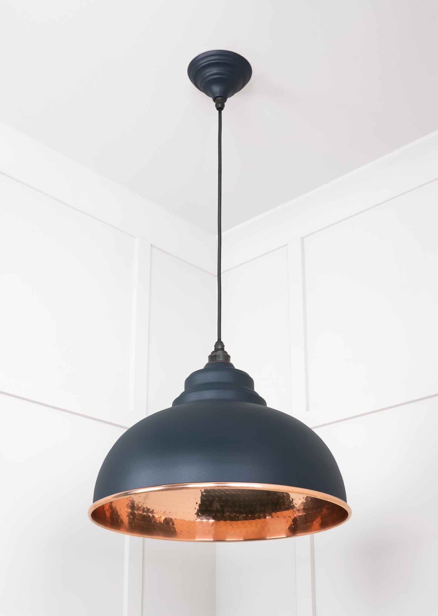 From The Anvil Hammered Copper Harborne Pendant