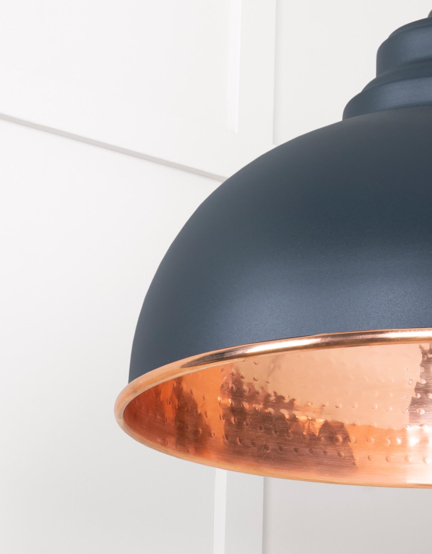 From The Anvil Hammered Copper Harborne Pendant