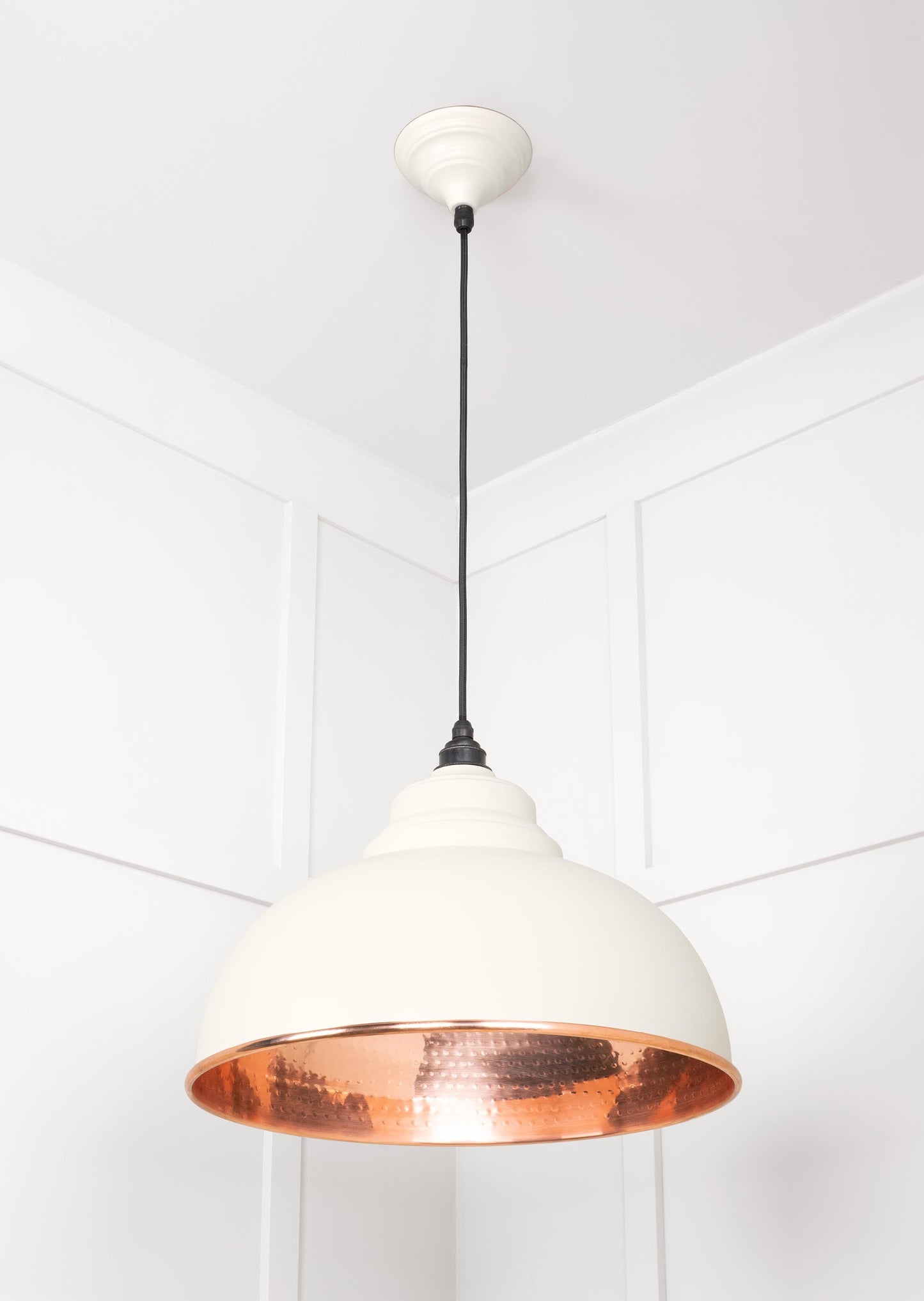 From The Anvil Hammered Copper Harborne Pendant