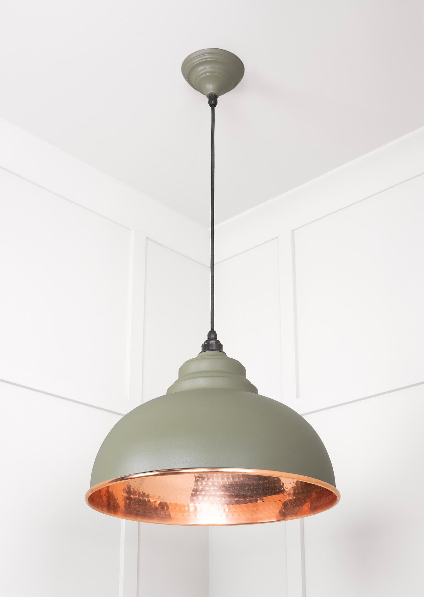 From The Anvil Hammered Copper Harborne Pendant