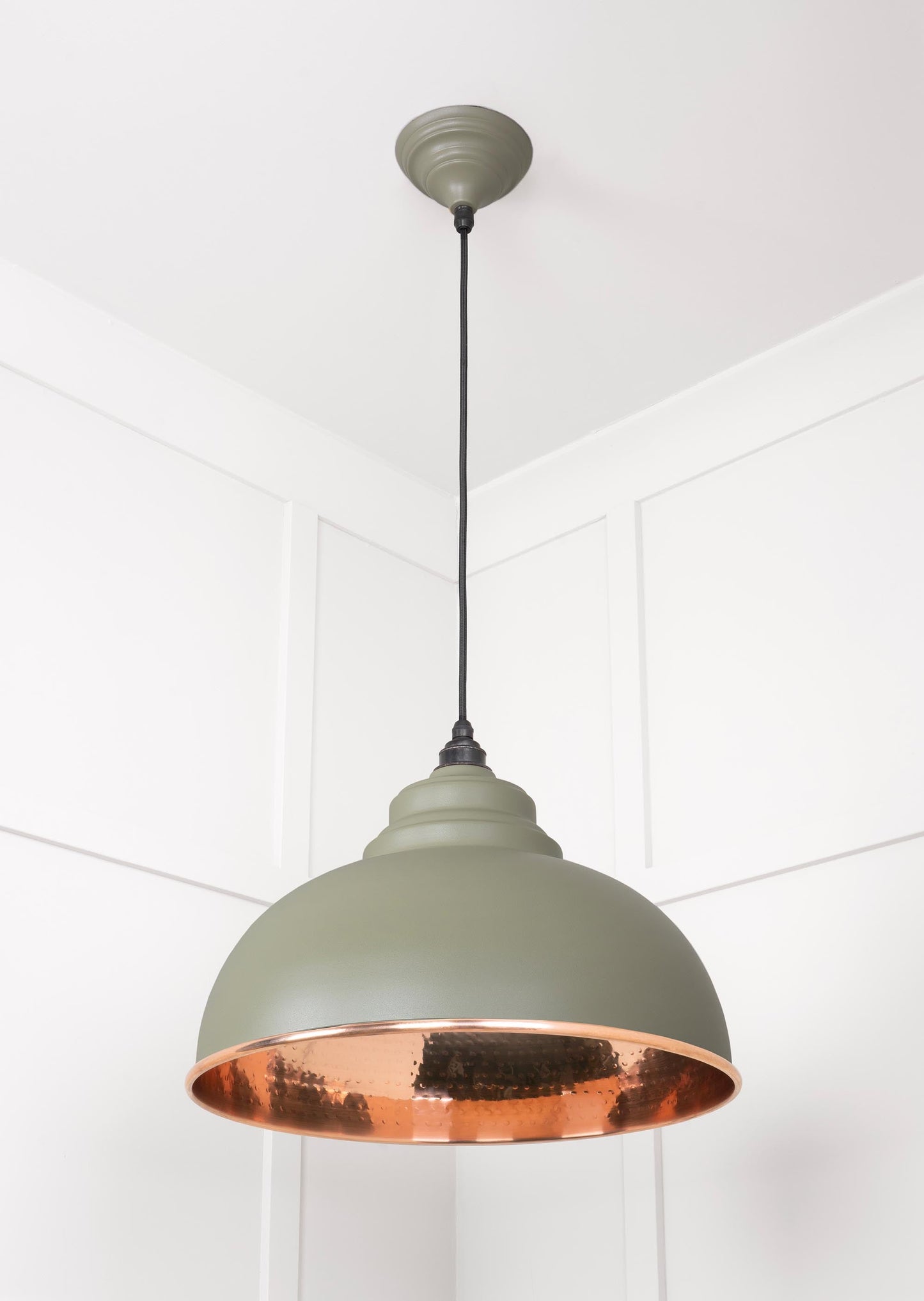 From The Anvil Hammered Copper Harborne Pendant