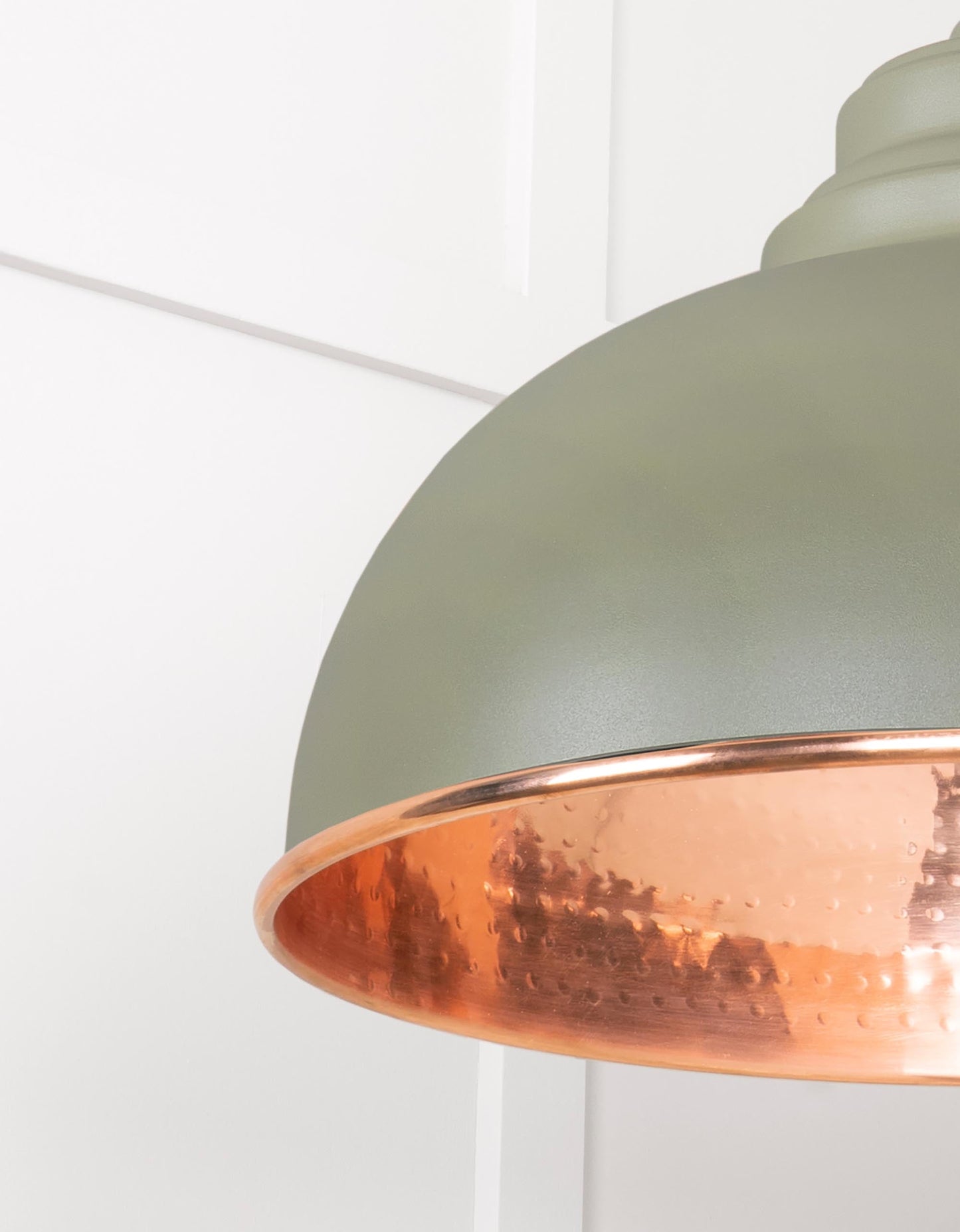 From The Anvil Hammered Copper Harborne Pendant