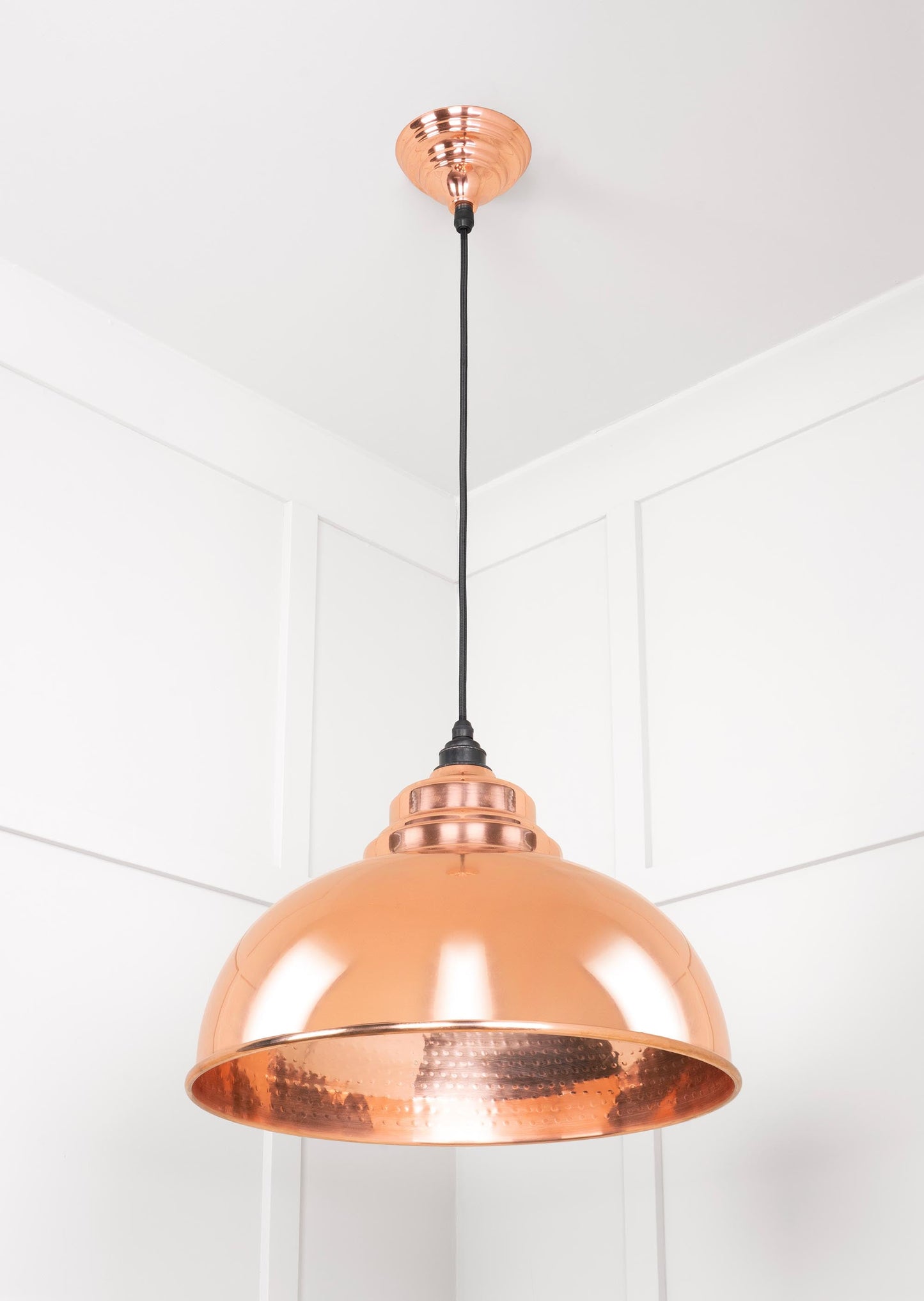 From The Anvil Hammered Copper Harborne Pendant