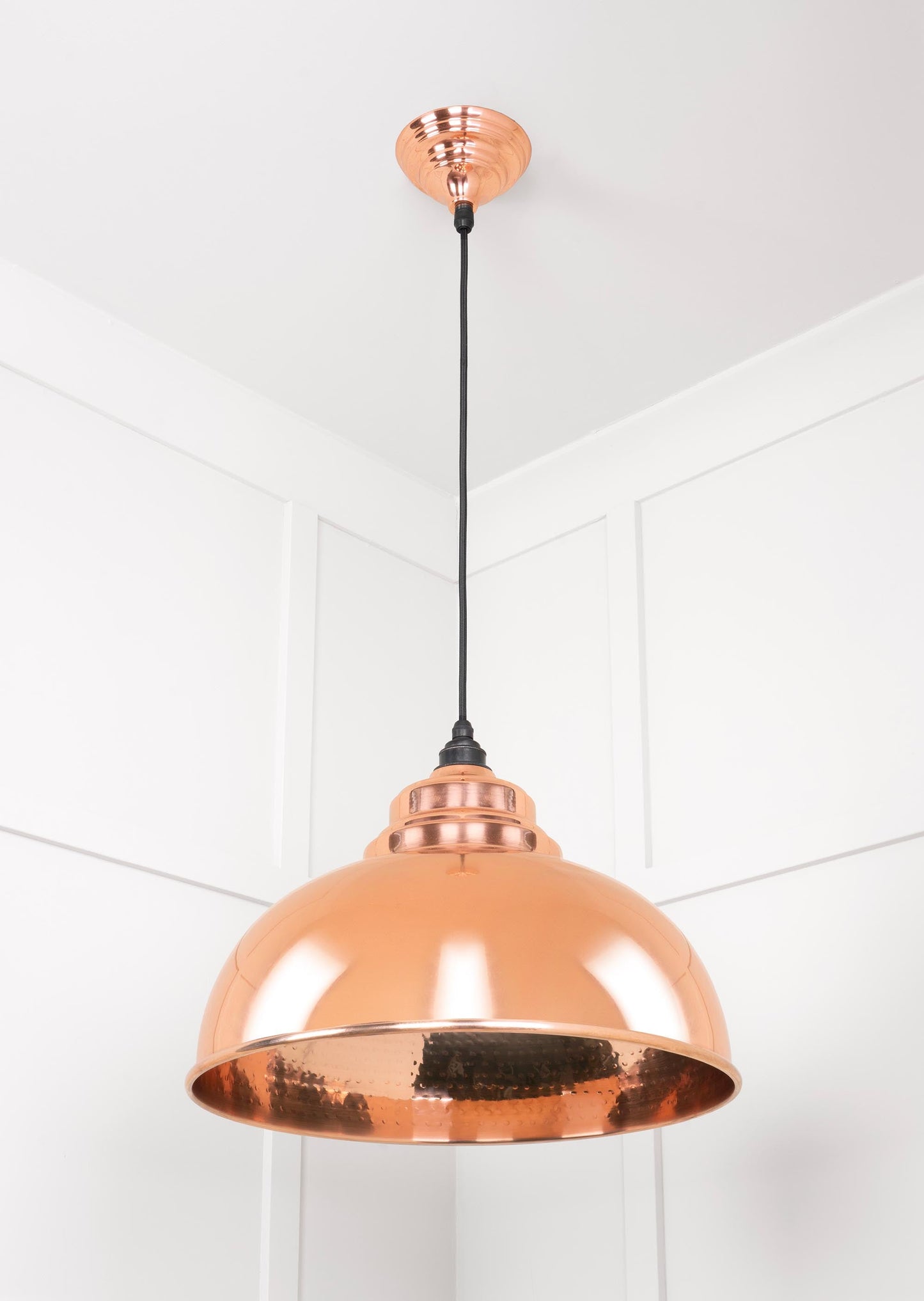 From The Anvil Hammered Copper Harborne Pendant