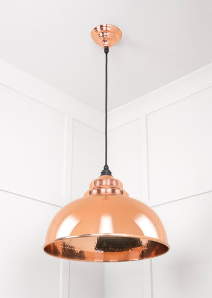 From The Anvil Hammered Copper Harborne Pendant