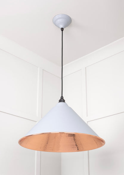 From The Anvil Hammered Copper Hockley Pendant