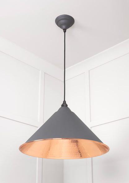 From The Anvil Hammered Copper Hockley Pendant