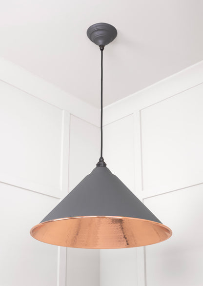 From The Anvil Hammered Copper Hockley Pendant