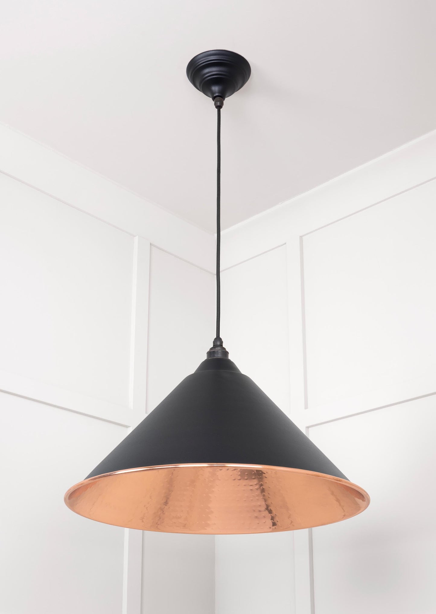 From The Anvil Hammered Copper Hockley Pendant