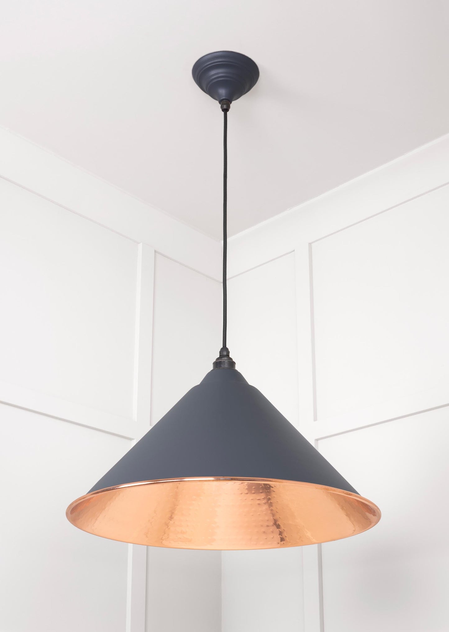 From The Anvil Hammered Copper Hockley Pendant