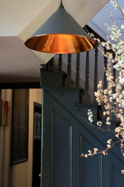 From The Anvil Hammered Copper Hockley Pendant