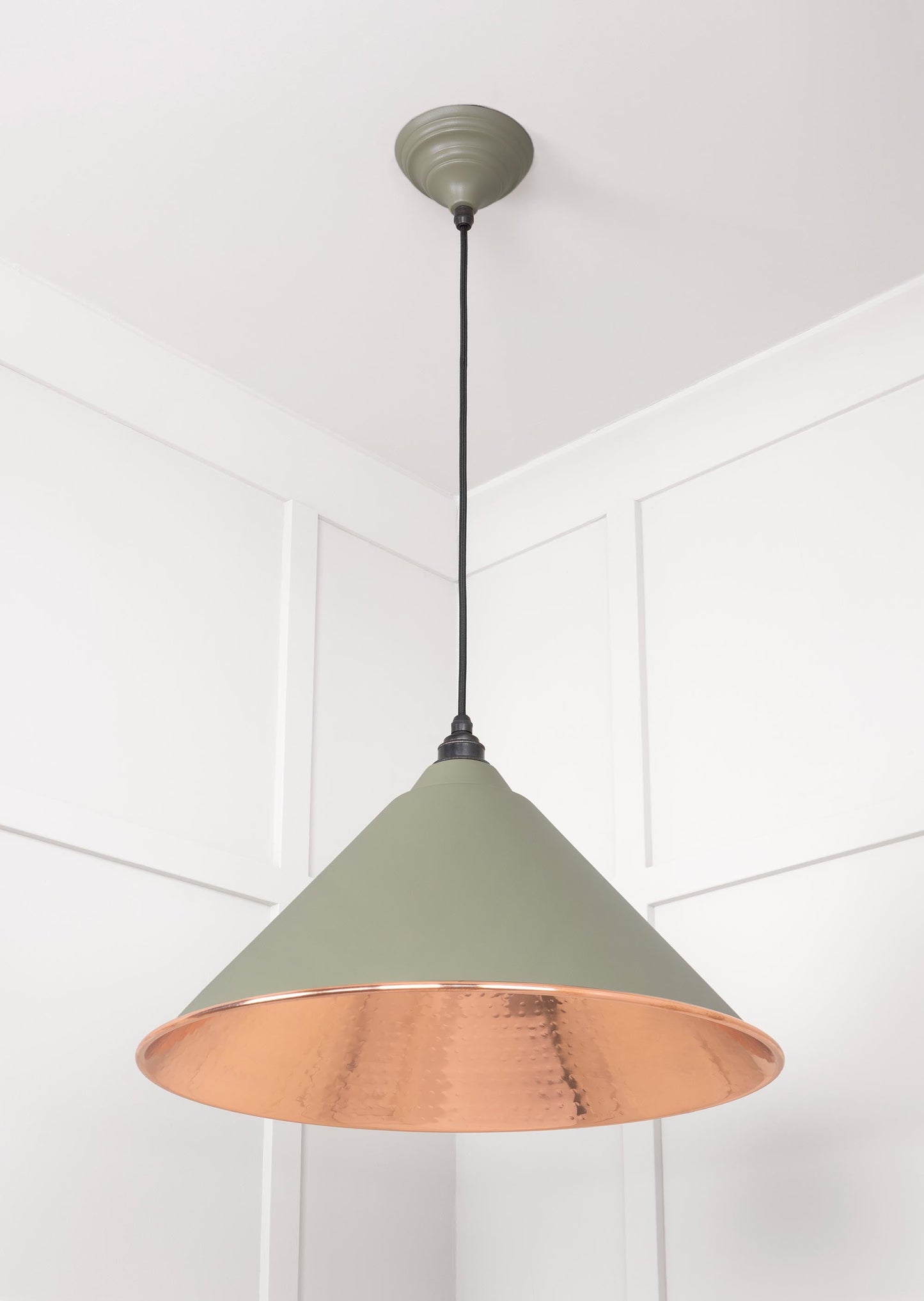 From The Anvil Hammered Copper Hockley Pendant