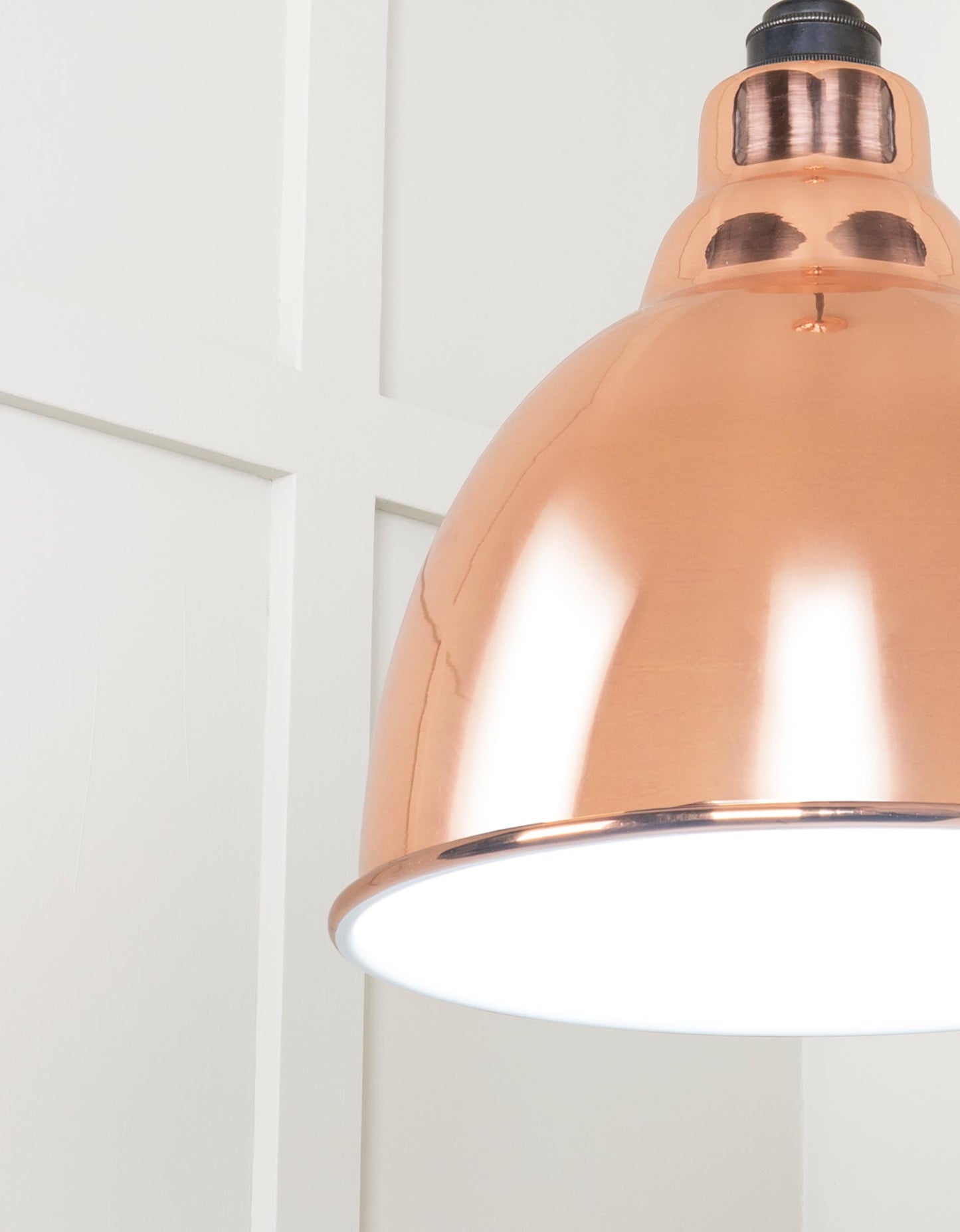 From The Anvil White Gloss Brindley Pendant