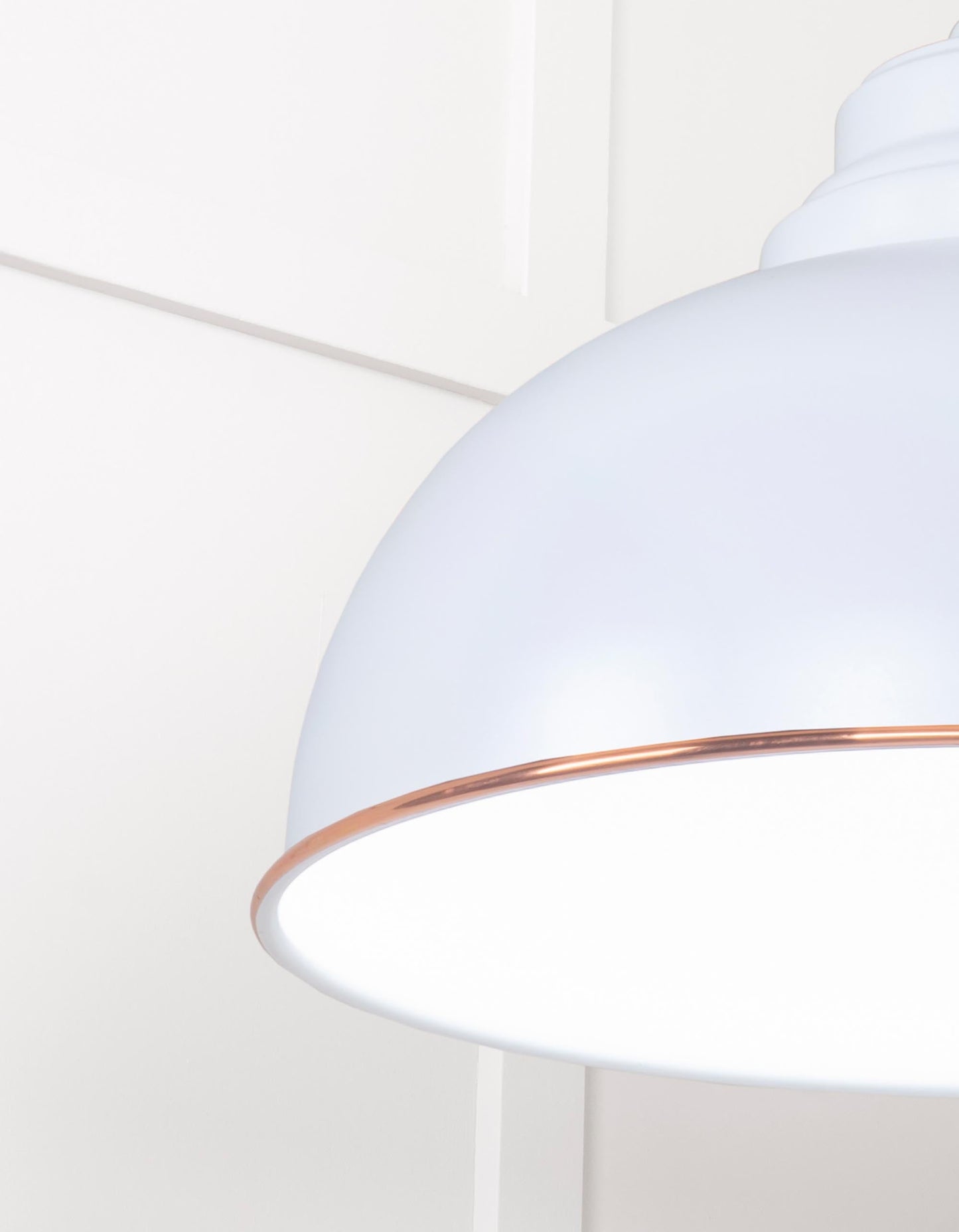 From The Anvil White Gloss Harborne Pendant