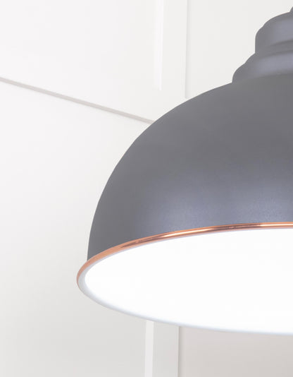 From The Anvil White Gloss Harborne Pendant