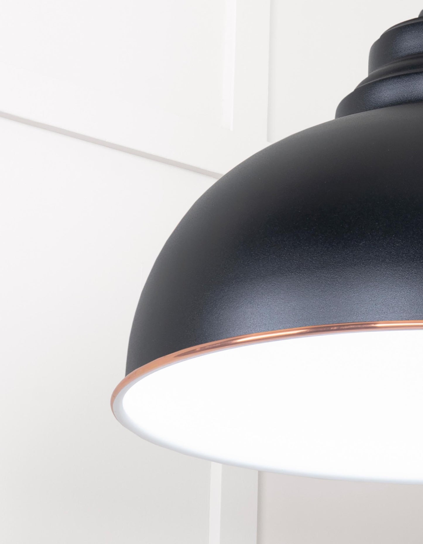 From The Anvil White Gloss Harborne Pendant