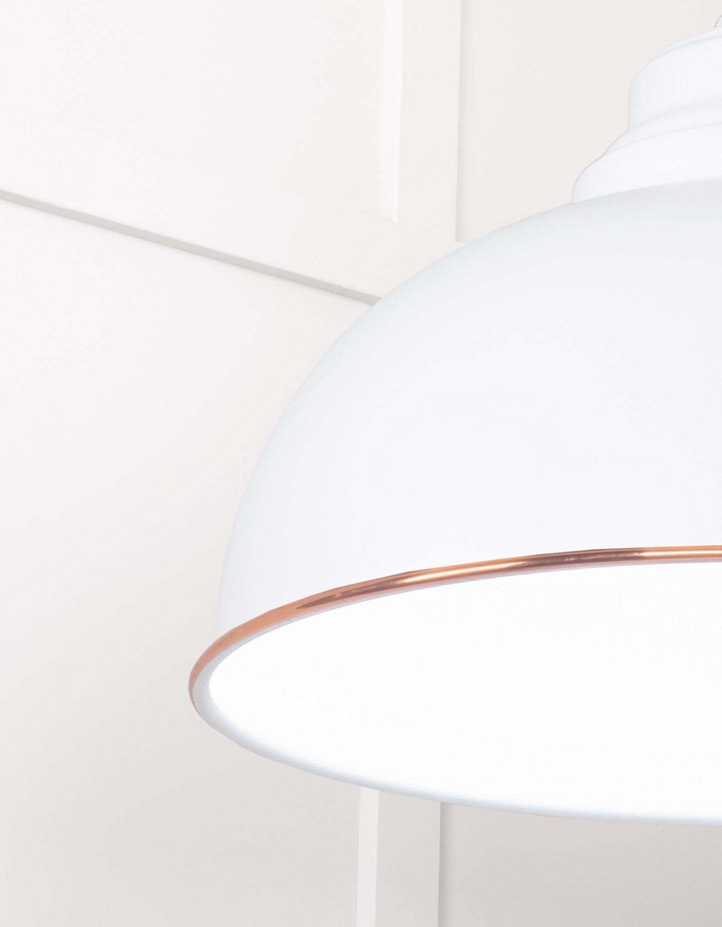 From The Anvil White Gloss Harborne Pendant