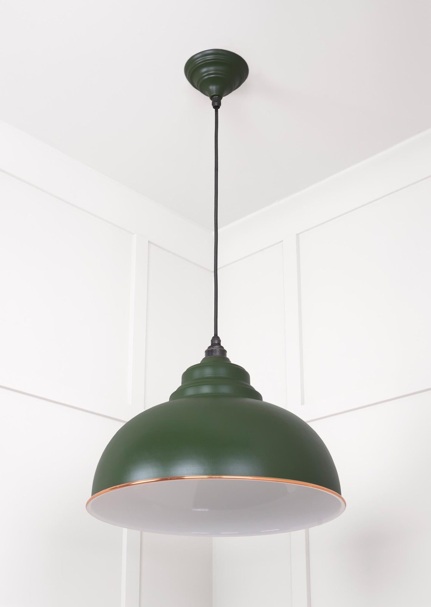 From The Anvil White Gloss Harborne Pendant