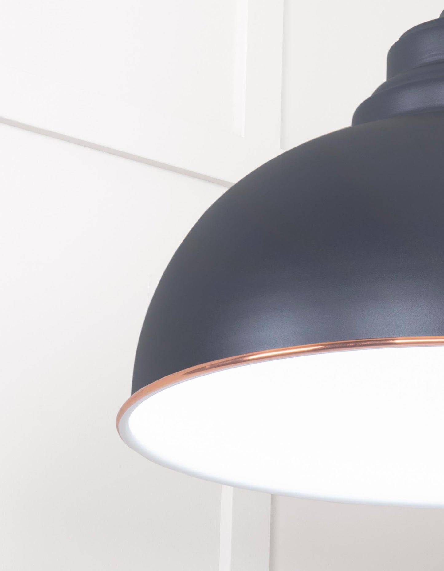 From The Anvil White Gloss Harborne Pendant
