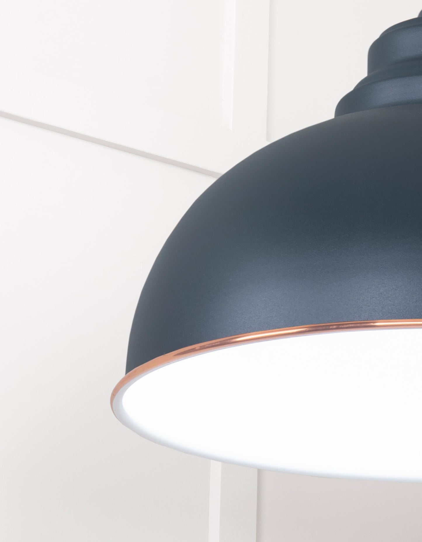 From The Anvil White Gloss Harborne Pendant