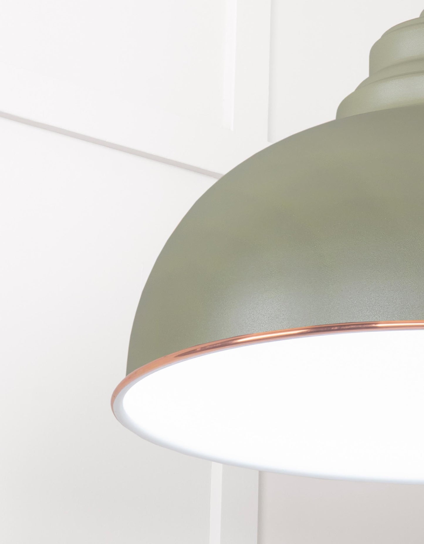 From The Anvil White Gloss Harborne Pendant