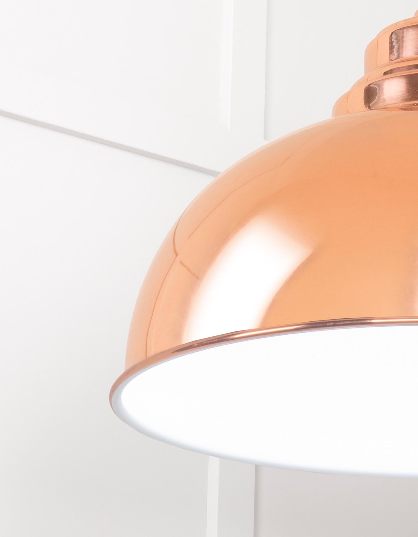 From The Anvil White Gloss Harborne Pendant
