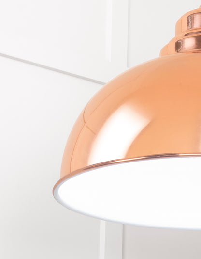 From The Anvil White Gloss Harborne Pendant