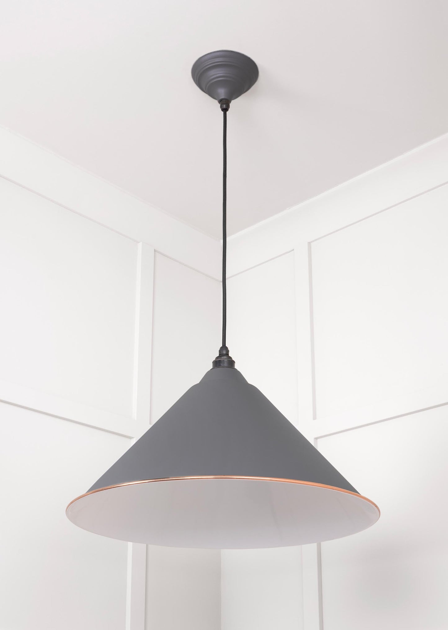 From The Anvil White Gloss Hockley Pendant