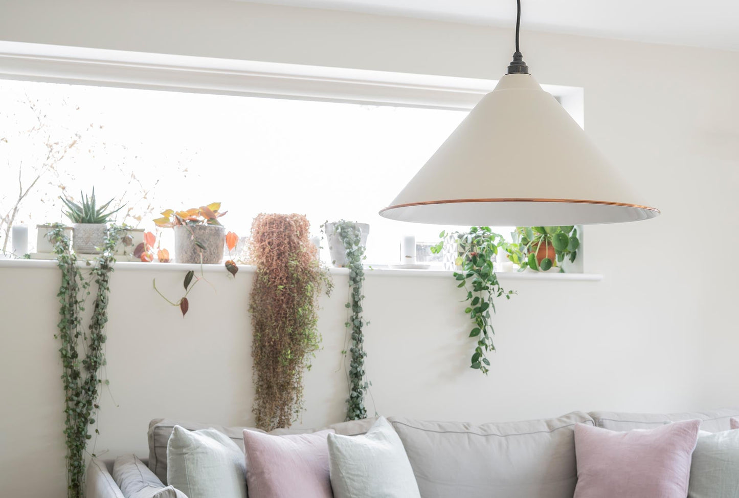 From The Anvil White Gloss Hockley Pendant