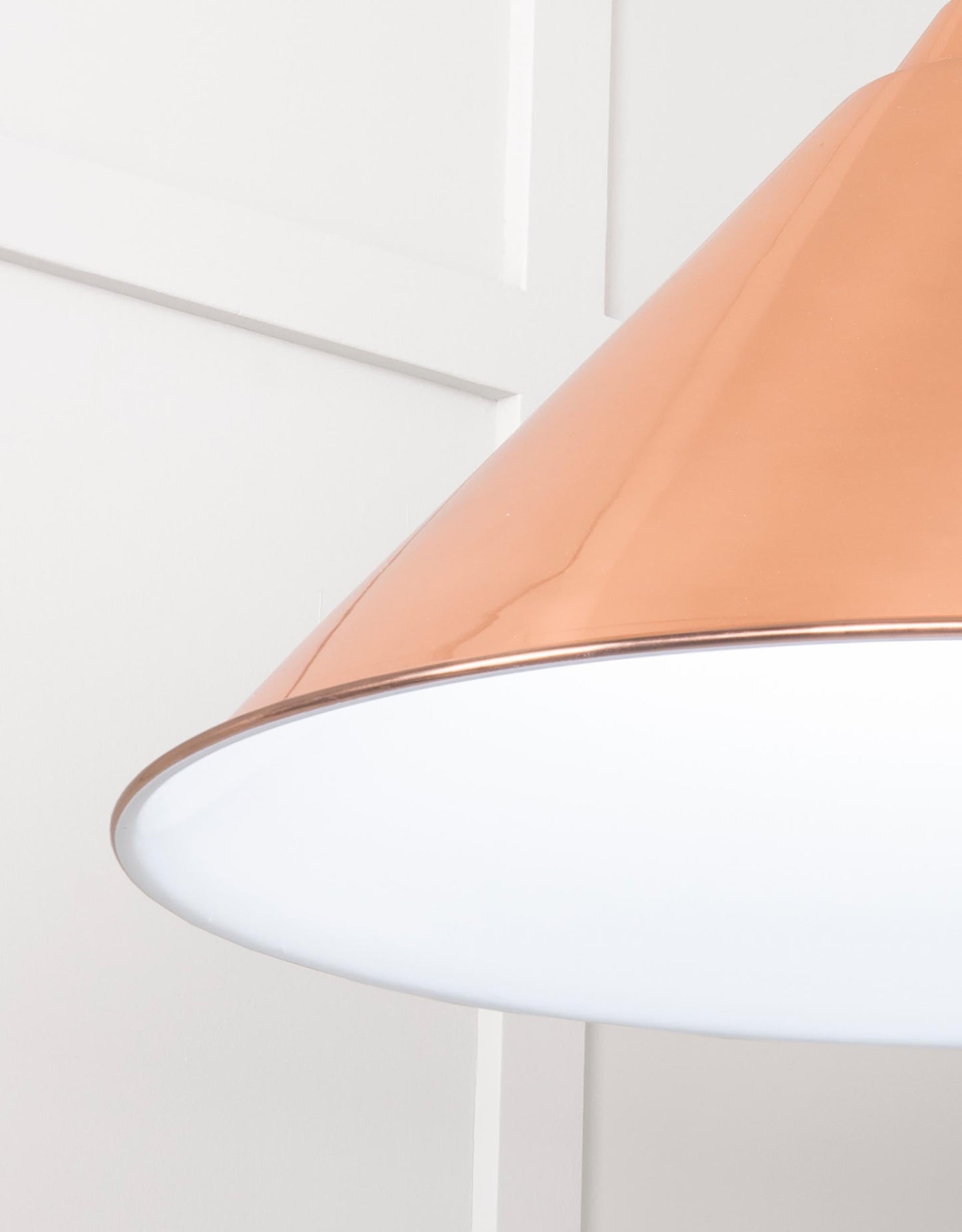 From The Anvil White Gloss Hockley Pendant