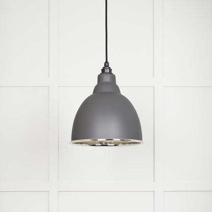 From The Anvil Hammered Nickel Brindley Pendant