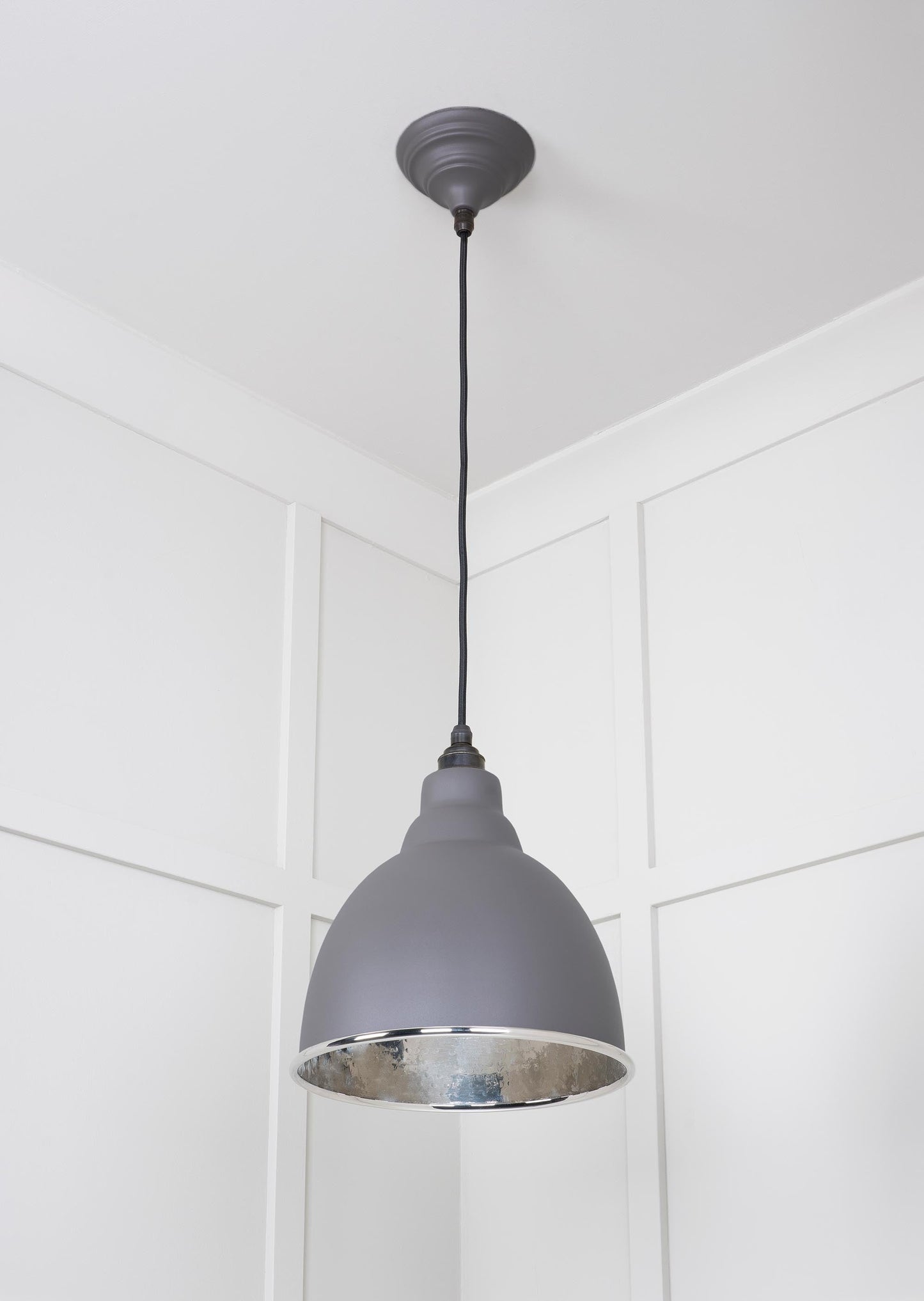 From The Anvil Hammered Nickel Brindley Pendant