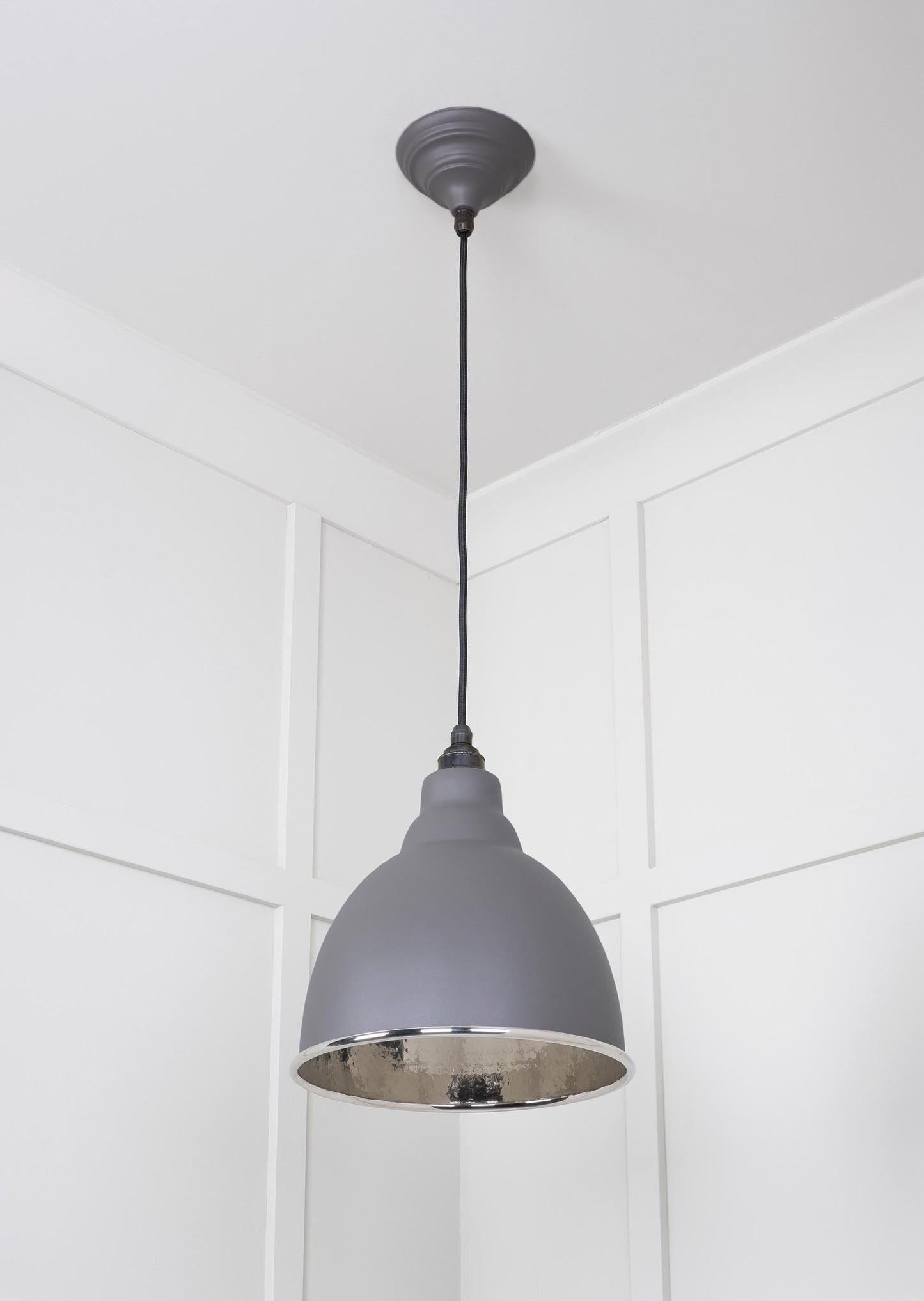 From The Anvil Hammered Nickel Brindley Pendant