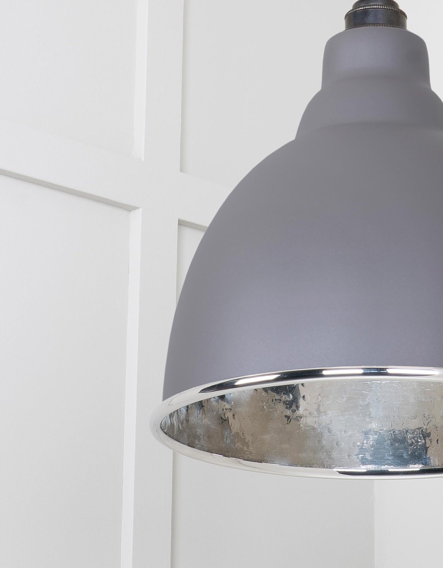 From The Anvil Hammered Nickel Brindley Pendant