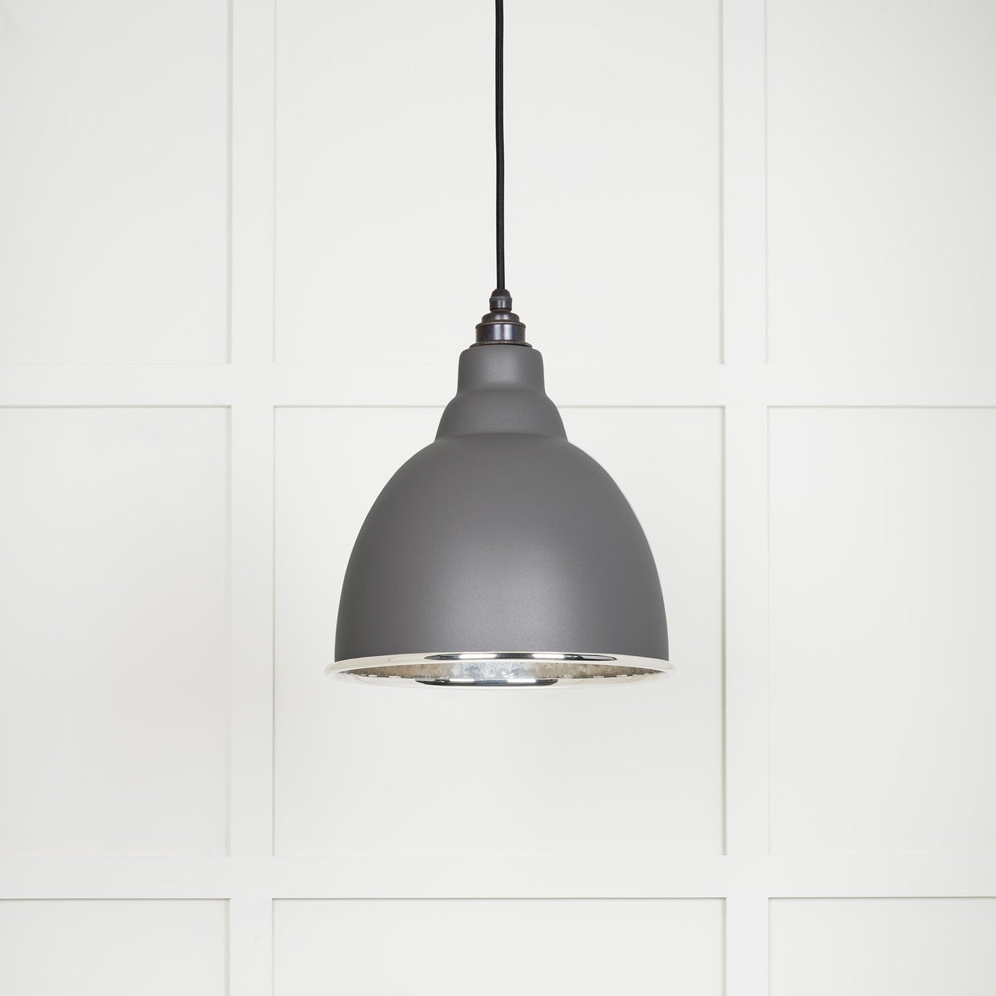 From The Anvil Hammered Nickel Brindley Pendant
