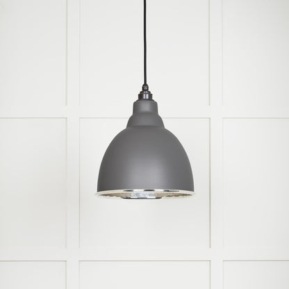From The Anvil Hammered Nickel Brindley Pendant