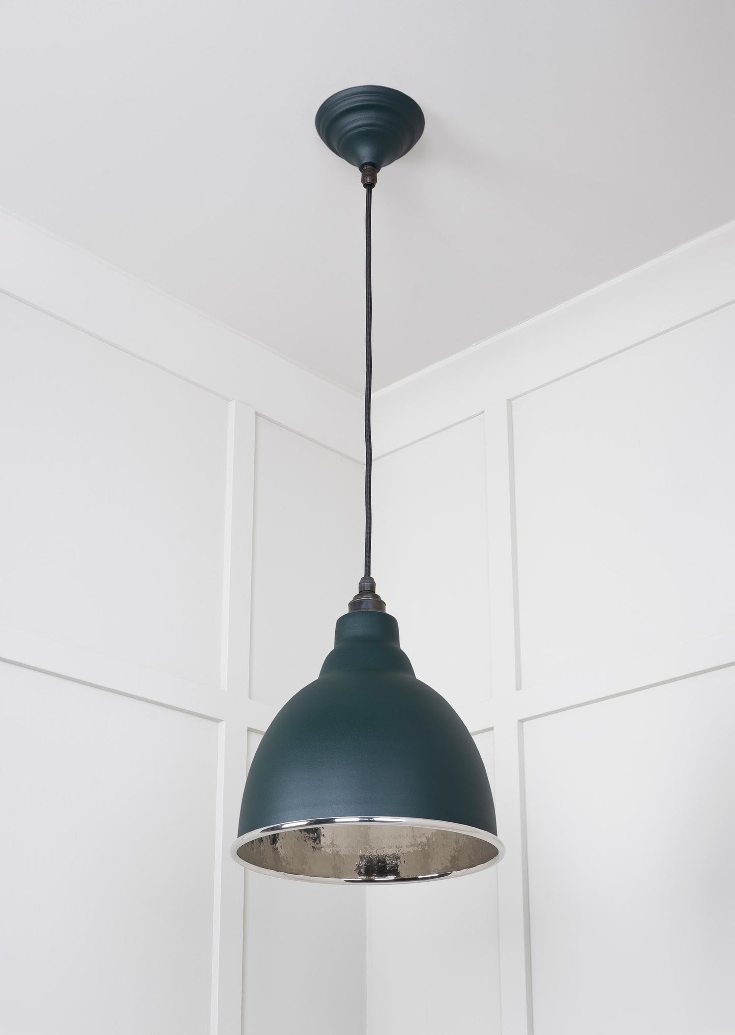 From The Anvil Hammered Nickel Brindley Pendant
