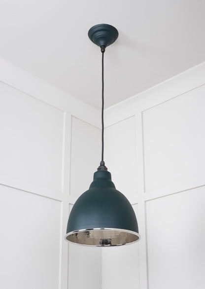 From The Anvil Hammered Nickel Brindley Pendant