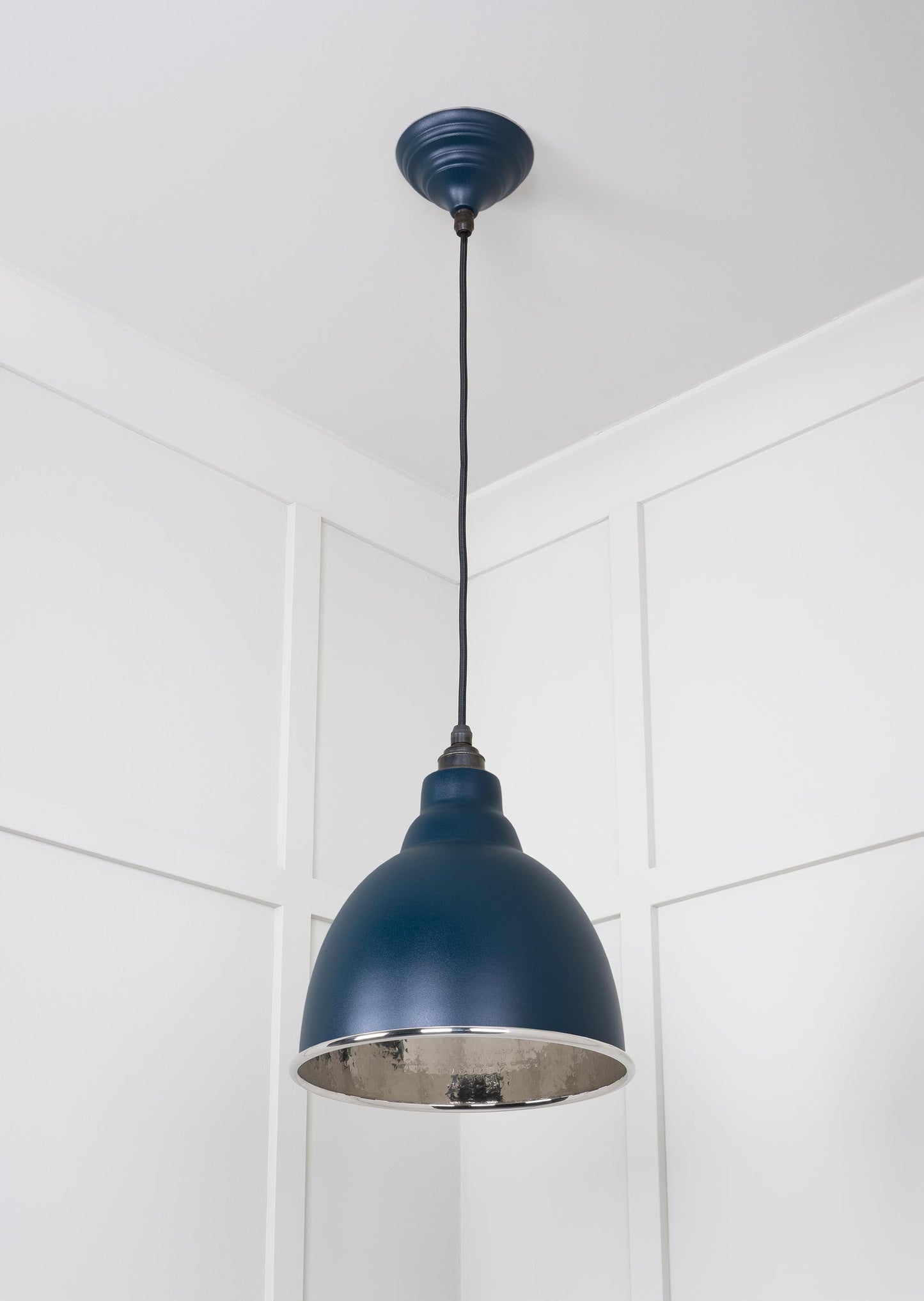 From The Anvil Hammered Nickel Brindley Pendant