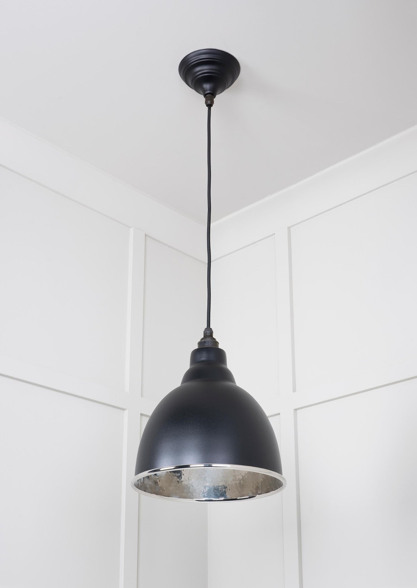 From The Anvil Hammered Nickel Brindley Pendant