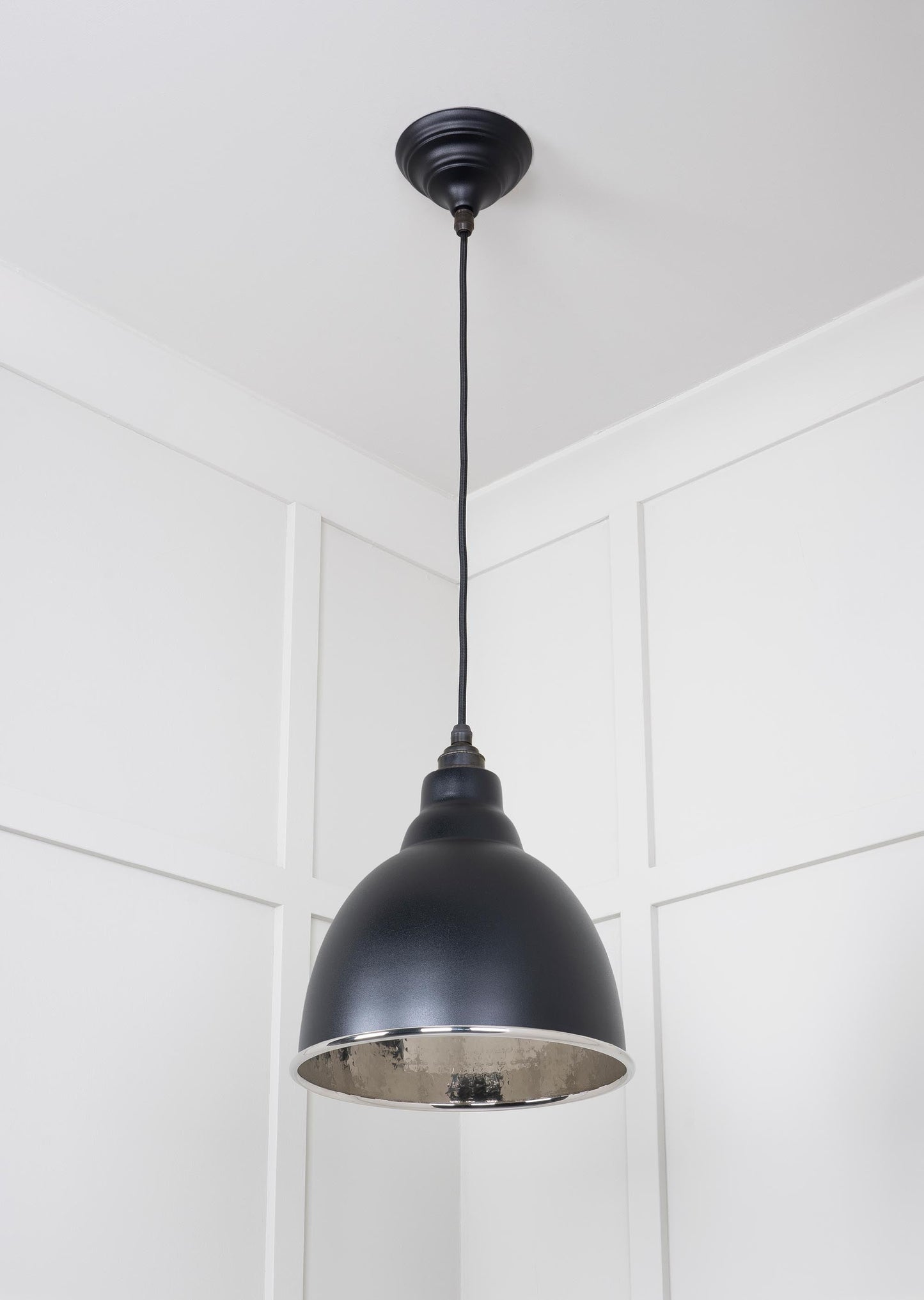 From The Anvil Hammered Nickel Brindley Pendant